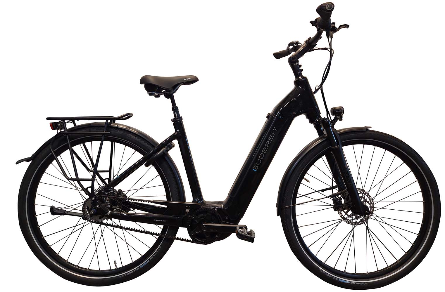 Gudereit EC-5.8 evo 625Wh Einrohrrahmen schwarz-glanz