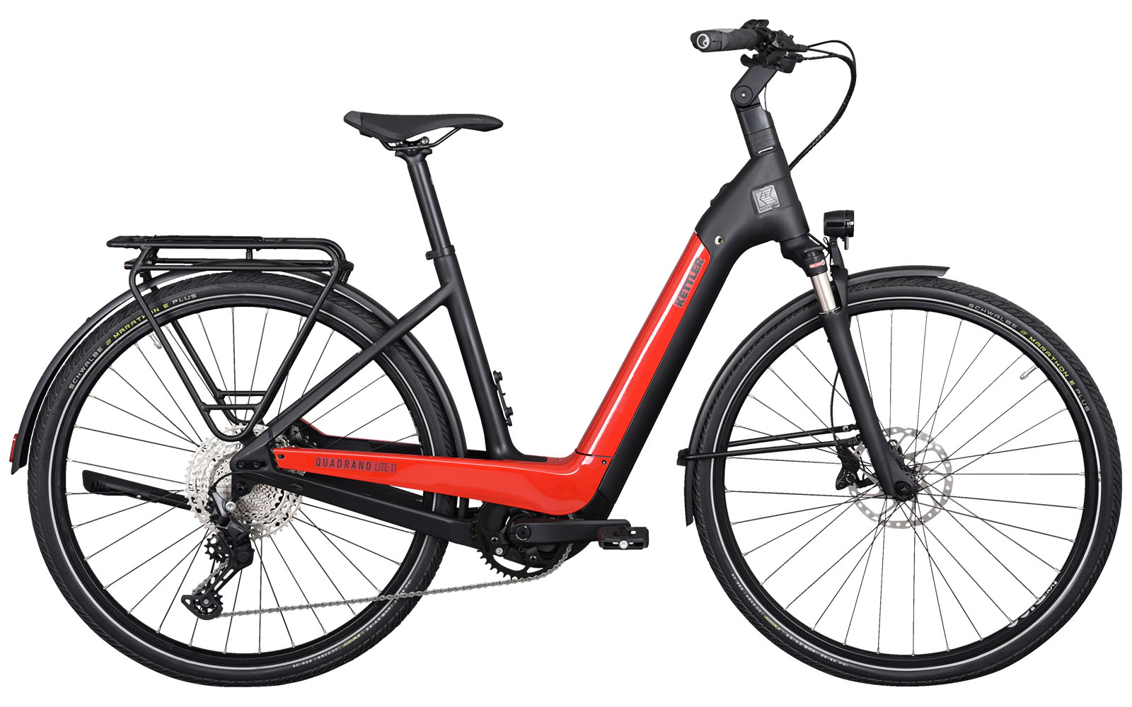Kettler Alu Rad Quadrano Lite 11 Tiefeinsteiger 630Wh black shiny / black matt Kettler Alu Rad Quadrano Lite 11 Tiefeinsteiger 630Wh black shiny / black matt