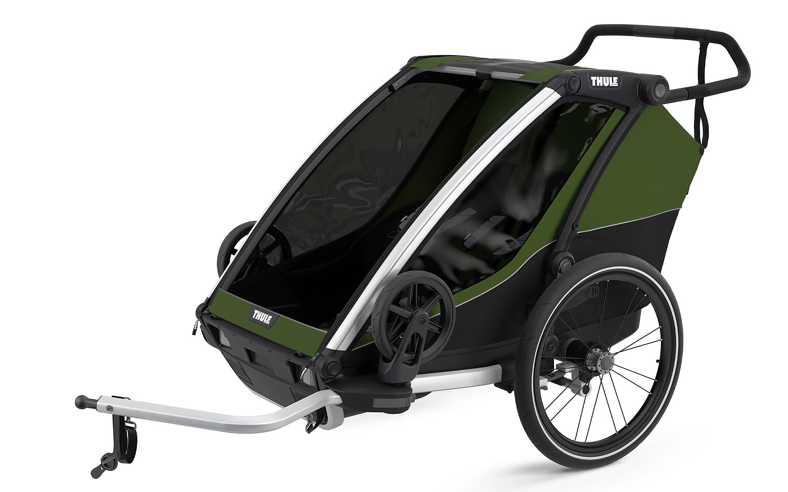 Thule Chariot Cab 2 aluminium/zypressengrün Thule Chariot Cab 2 aluminium/zypressengrün