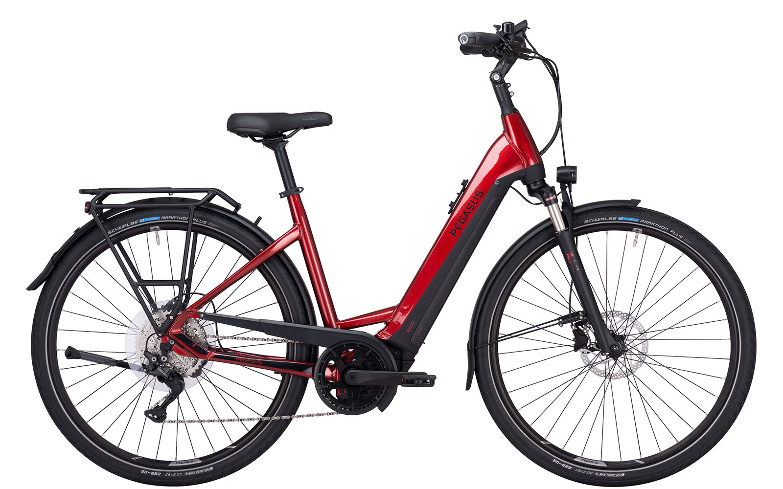 Pegasus Premio Evo 10 Lite Tiefeinsteiger 750Wh hyper red/black matt Pegasus Premio Evo 10 Lite Tiefeinsteiger 750Wh hyper red/black matt