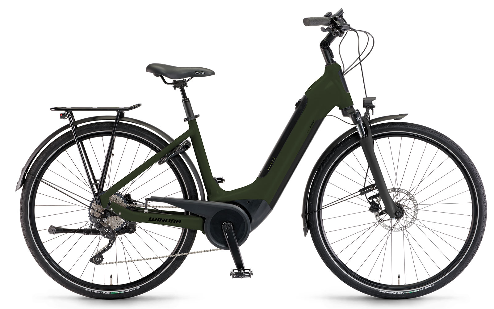 Winora Tria 10 Wave 500Wh mossgreen matt Winora Tria 10 Wave 500Wh mossgreen matt