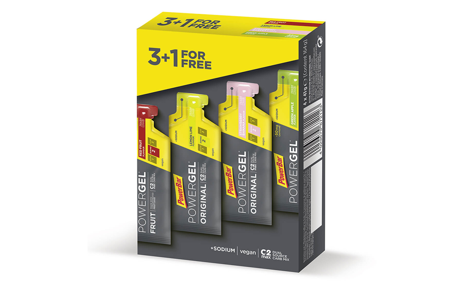 Powerbar Powergel 3+1 gratis - Multiflavour Vorteilspack Powerbar Powergel 3+1 gratis - Multiflavour Vorteilspack