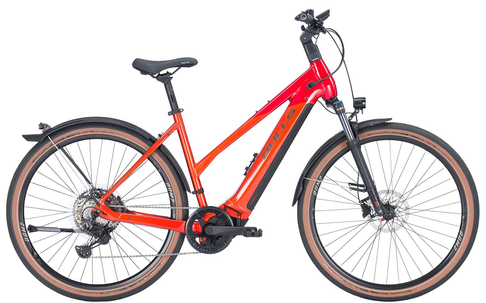BULLS Cross Rider EVO 2 750Wh Trapez metallic orange / chrome red BULLS Cross Rider EVO 2 750Wh Trapez metallic orange / chrome red