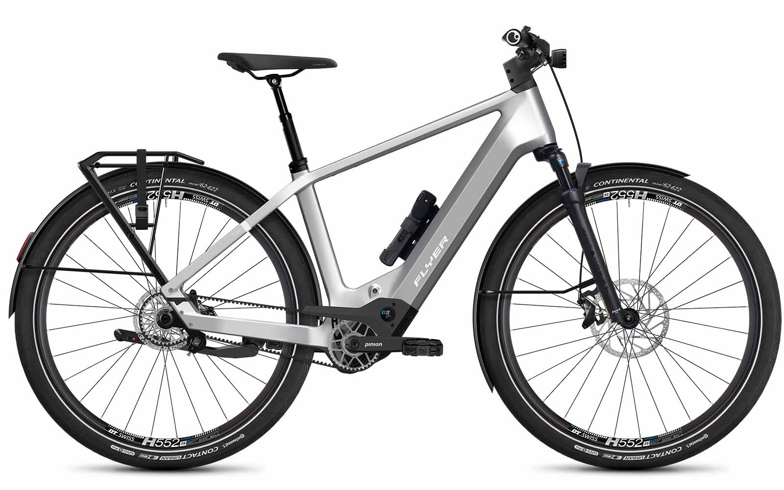 Flyer Upstreet TR:CF 7.63 Gents 700Wh Cast Silver Gloss 2025