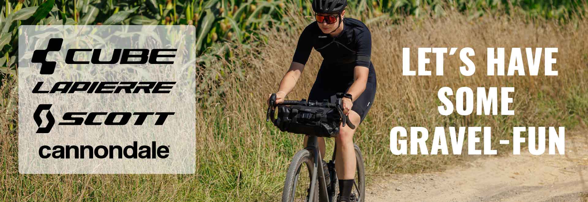 Gravel-Fun: CUBE, Scott, Cannondale & Lapierre