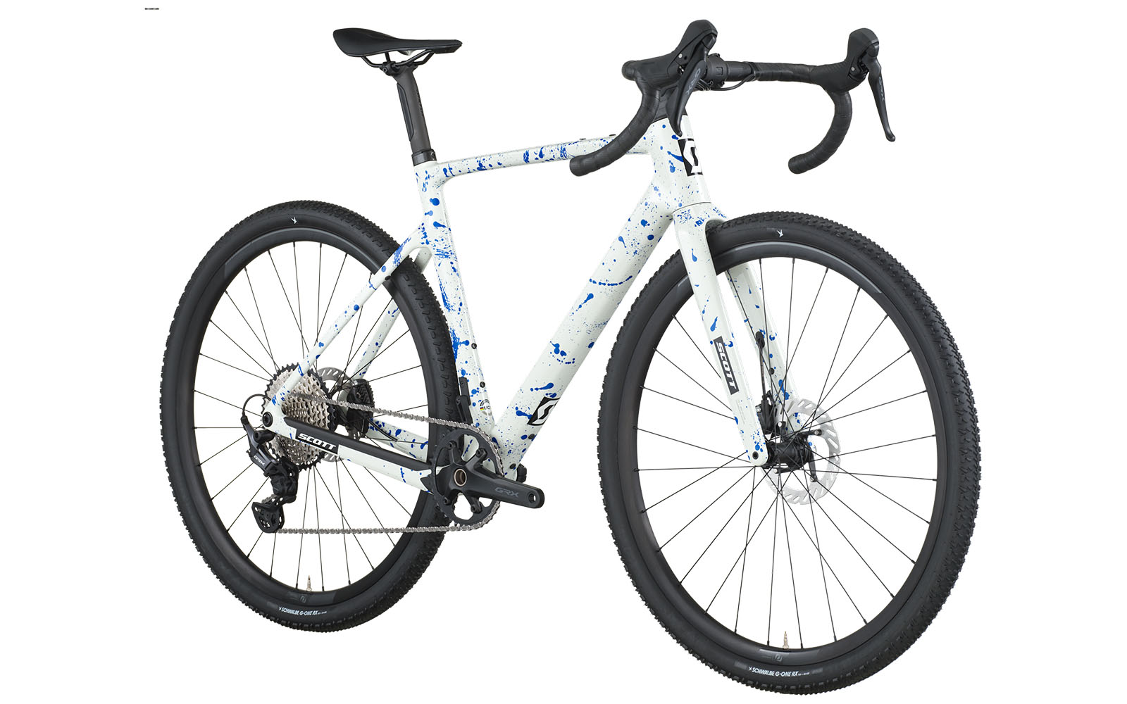 Scott Addict Gravel 30 Bike white/splatter blue 2026