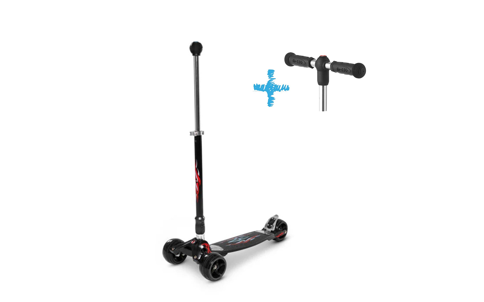 Micro Scooter Kickboard Monster schwarz Micro Scooter Kickboard Monster schwarz