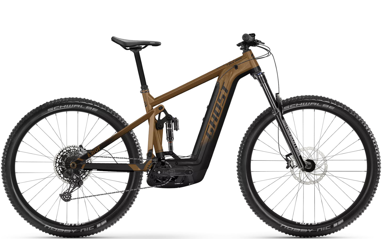 Ghost E-Riot Trail AL 750Wh Advanced black/gold Ghost E-Riot Trail AL 750Wh Advanced black/gold