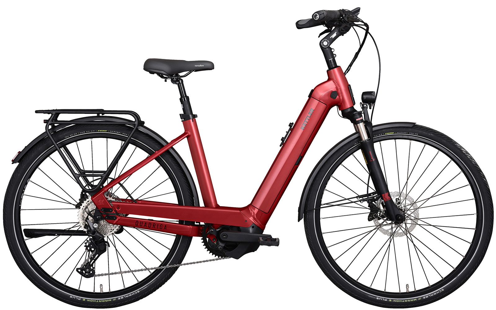 Kettler Alu-Rad Quadriga Comp CX11 750 Tiefeinsteiger 750Wh fashion red matt Kettler Alu-Rad Quadriga Comp CX11 750 Tiefeinsteiger 750Wh fashion red matt