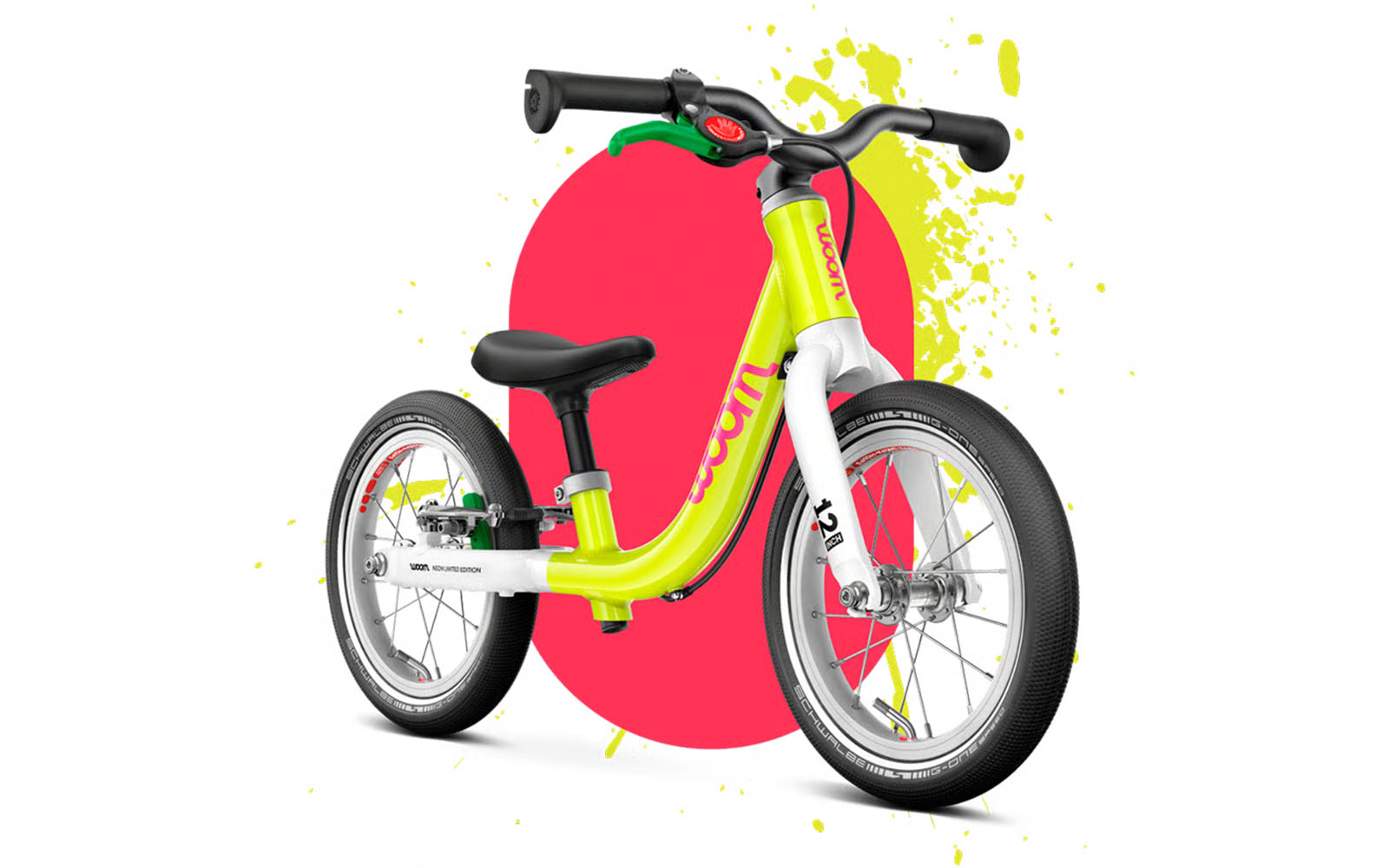 Woom GO 1 Neon Lime 2026