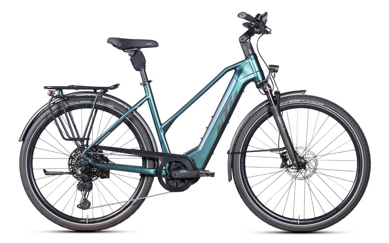 KTM Macina Premium 750Wh Trapez green purple flip matt KTM Macina Premium 750Wh Trapez green purple flip matt