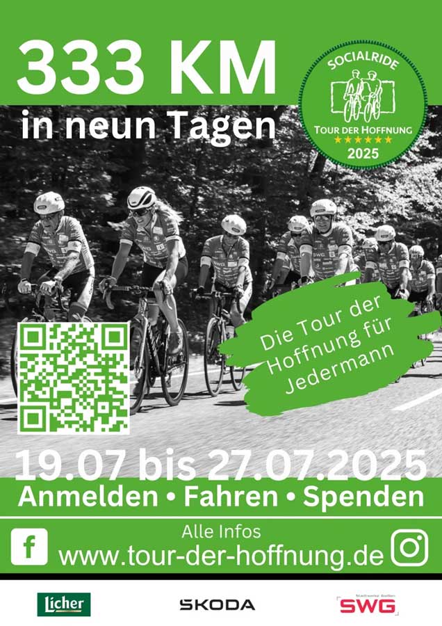 Socialride Vor-Tour Tour der Hoffnung 2025