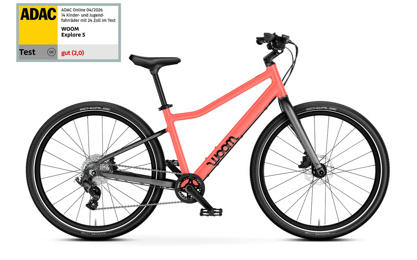 Woom Explore 5 neon coral 2026