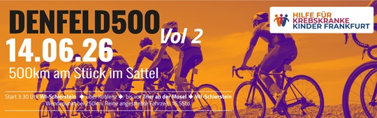Denfeld500 Vol.2 - Spendenfahrt 2026 für die Kinderkrebshilfe Frankfurt