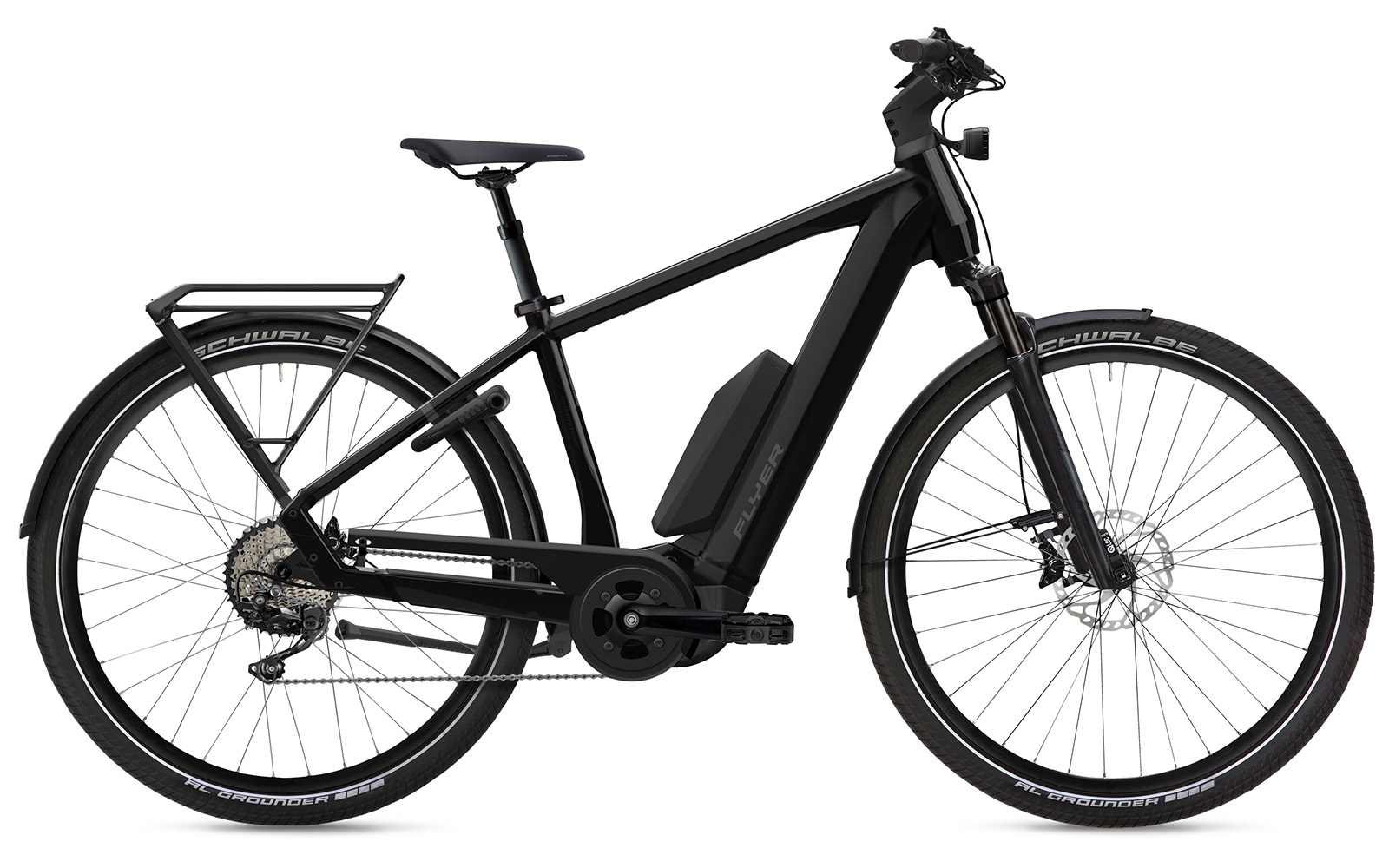 Flyer Upstreet 7.10 750Wh Gents Pearl Black Gloss Flyer Upstreet 7.10 750Wh Gents Pearl Black Gloss