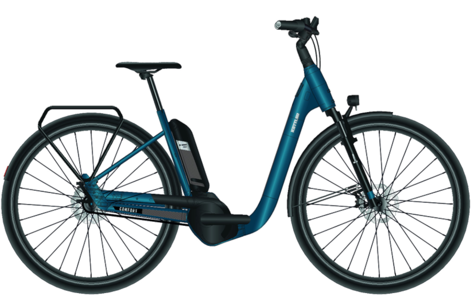 Kettler Alu Rad E-Comfort P5 Belt RT 545Wh Wave pearl blue matt / chrome Kettler Alu Rad E-Comfort P5 Belt RT 545Wh Wave pearl blue matt / chrome