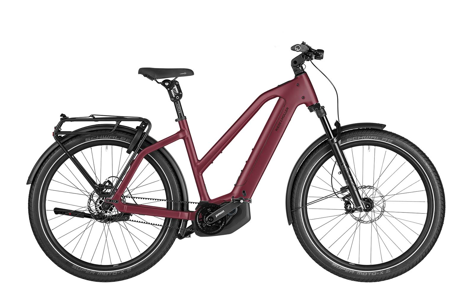 Riese&Müller Charger5 Mixte pinion Comfort 800Wh Dark Red Matt 2026